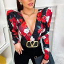 Body Femme avec motif floral B708 4