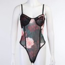 Body floral sans manches pour femmes 2