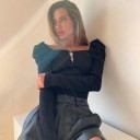 Body lavorato a maglia da donna con scollo quadrato 2