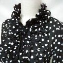 Body noir à pois pour femmes 3
