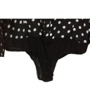 Body noir à pois pour femmes 4