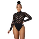 Body trasparente da donna con maniche lunghe B753 1