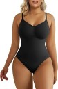 Bodys sin tirantes elásticos sin costuras para mujer Camiseta sin mangas moldeadora de cuerpo para mujer Bodys moldeadores con corte de tanga Ropa interior adelgazante sin costuras 1