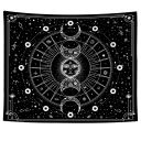 Bohème Wandteppich mit Motiv des Mondes, Sternbildern und Planeten Wandbehang Boho Dekoration Schlafzimmer Wohnzimmer Waschbar Wasserabweisend Schmutzabweisend 2