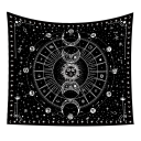 Bohémská tapiserie na zeď 60 x 90 cm Slunce Měsíc Souhvězdí Planety Dekorace Ložnice Obývací pokoj Meditační místnost Voděodolný závěs Praní v pračce 1