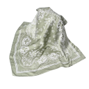 Boho 70 x 70 cm écharpe carrée pour la tête effet soie bandeau pour femme accessoire de tête décontracté printemps été 8