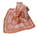 Boho 70 x 70 cm eșarfă pătrată pentru cap cu efect de mătase Bandă de cap pentru femei Accesoriu neoficial pentru cap primăvară vară 7
