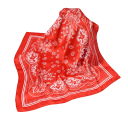 Boho 70 x 70 cm pañuelo cuadrado para la cabeza Efecto seda Diadema para mujer Accesorio informal para la cabeza primavera verano 6