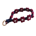 Boho cordino in macramè all'uncinetto per telefono Bracciale floreale per cellulare laccio per telefono portachiavi cordino da polso accessorio per telefono 9