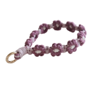 Boho Crocheted Macramé Phone Cord Floral Mobile Strap Phone Keychain Wrist Strap Phone Accessory 7