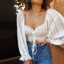 Boho crop top för kvinnor 2