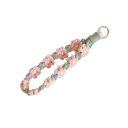 Boho gehäkelte Makramee-Handy-Schnur Blumenarmband für Handy Handyband Schlüsselanhänger Handgelenksschlaufe Handy-Zubehör 12
