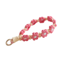 Boho gehäkelte Makramee-Handy-Schnur Blumenarmband für Handy Handyband Schlüsselanhänger Handgelenksschlaufe Handy-Zubehör 4
