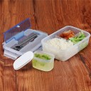 Boîte à déjeuner avec des baguettes et une cuillère 2
