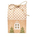 Boîte cadeau de Noël en forme de maison 10 pcs 2