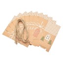 Boîte cadeau de Noël en forme de maison 10 pcs 4
