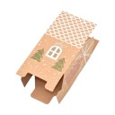 Boîte cadeau de Noël en forme de maison 10 pcs 6