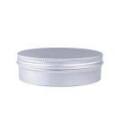 Boîte cosmétique rechargeable 250 ml Récipient en aluminium à vis argenté 100 × 40 mm Contenant pour crème baume pommade cosmétique 1