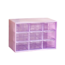 Boîte de rangement de bureau avec 9 compartiments 18x12 cm organisateur en PP pour petits objets, bijoux et fournitures de bureau dans le tiroir ou sur le bureau 5