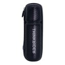 Boîte de rangement de vélo étanche noire 22,5 x 7 cm 0,7 l Surface en carbone Fermeture éclair Éléments réfléchissants Boîte multifonction pour outils 1