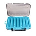Boîte de rangement double face pour hameçons et appâts 19,5 x 13,5 x 3,5 cm Boîte portable compacte avec compartiments Organisateur 3