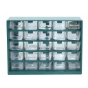 Boîte de rangement multifonctionnelle pour outils Organisateur de vis Boîte en plastique avec tiroirs Boîte d'atelier pour pièces Pratique 29,1 x 22,5 x 12,3 cm 5