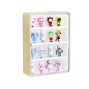 Boîte de rangement murale pour figurines avec ventouse 30×9,4×40 cm en plastique PP pour organiser et exposer des figurines de collection 3