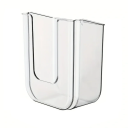 Boîte de rangement murale pour lingettes humides avec grande ouverture Grande capacité de charge Porte-mouchoirs transparent sans perçage 1