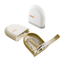 Boîte de rangement portable pour prothèses dentaires Boîte à prothèses Étui pour prothèses dentaires stockage hygiénique Boîte orthodontique avec ouvertures respirantes 88 x 96 mm 2