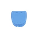 Boîte de rangement portable pour prothèses dentaires Boîte orthodontique Étui pour prothèses dentaires Boîte ventilée avec orifices respirants 8,2 x 7,7 cm 3