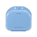 Boîte de rangement portable pour prothèses dentaires Boîte orthodontique Étui pour prothèses dentaires Boîte ventilée avec trous d'aération 8 x 8,5 x 2,7 cm 4