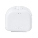 Boîte de rangement portable pour prothèses dentaires Boîte orthodontique Étui pour prothèses dentaires Boîte ventilée avec trous d'aération 8 x 8,5 x 2,7 cm 1