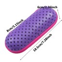 Boîte de rangement pour lunettes de natation 18,5 x 8 x 6 cm Étui respirant en matériau EVA Étui de protection pour lunettes de piscine 8