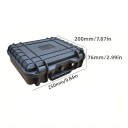 Boîte de rangement pour outils avec rembourrage en mousse 250 × 200 × 76 mm mallette de protection noire pour outils et accessoires 3