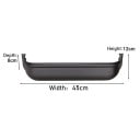 Boîte de rangement universelle pour la poignée de porte de voiture 45x12x8cm organisateur en plastique pour fourgon et camping-car support 2