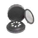 Boîte de rinçage dentaire avec filtre, boîte de stérilisation et de rinçage, conteneur de rangement en plastique noir pour dentisterie et laboratoire 4