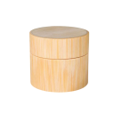 Boîte en bambou pour crème avec intérieur en plastique 30 g 52×46,5 mm récipient naturel pour cosmétiques pour conserver les crèmes et baumes à la maison et en voyage 2