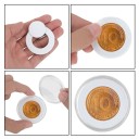 Boîte en bois pour pièces 30 pcs Boîte de collection avec supports en plastique ajustables Double protection contre l'oxydation 2