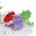 Boîte en plastique pour bonbons en forme de parapluie 12 pièces 12