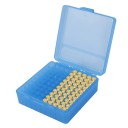 Boîte en plastique pour munitions 9 mm avec compartiments capacité 100 pcs boîte en plastique pour l'organisation et le stockage des munitions 2