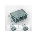 Boîte en plastique pour vis 6 compartiments 16,4 x 11,8 x 6 cm Boîte de rangement pour outils Composants Forets Électronique 2