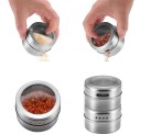 Boîtes magnétiques à épices avec étiquettes 6 pcs 3