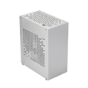 Boîtier d'ordinateur Mini ITX compact 22,3x18,4x10,4 cm construction en aluminium design perforé pour petites configurations PC 1