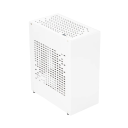 Boîtier d'ordinateur Mini ITX compact 22,3x18,4x10,4 cm construction en aluminium design perforé pour petites configurations PC 2