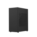 Boîtier d'ordinateur Mini ITX compact 22,3x18,4x10,4 cm construction en aluminium design perforé pour petites configurations PC 3