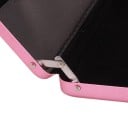 Boîtier de voyage en aluminium pour documents en forme de petite valise Avec une poignée et deux fermetures métalliques Surface striée 10 x 9