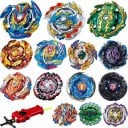 Bojová káča z plastu a kovu pre súboje roztočených káč Priemer cca 5,3 cm Viacfarebný dizajn s motívom uprostred a tvarovaným obvodom 36