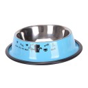 Bol en acier inoxydable pour chats avec inscription 1