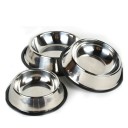 Bol en acier inoxydable pour chiens 1