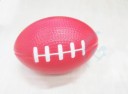 Bola antistress em forma de bola de futebol americano Para apertar e aliviar a tensão Material PU com superfície granulada 9 x 5,7 cm 4